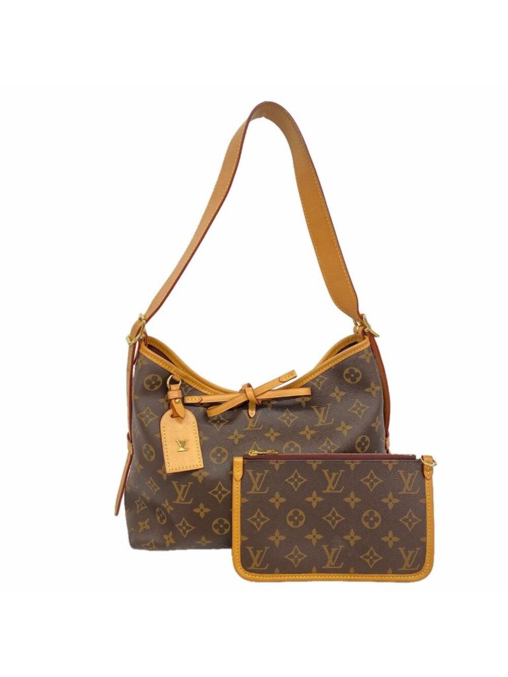 Louis Vuitton Shoulder Bag Monogram Carryall NM PM Brown